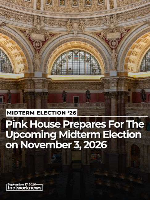 Pink House Prepares For The Upcoming Midterm Election on November 3, 2026
