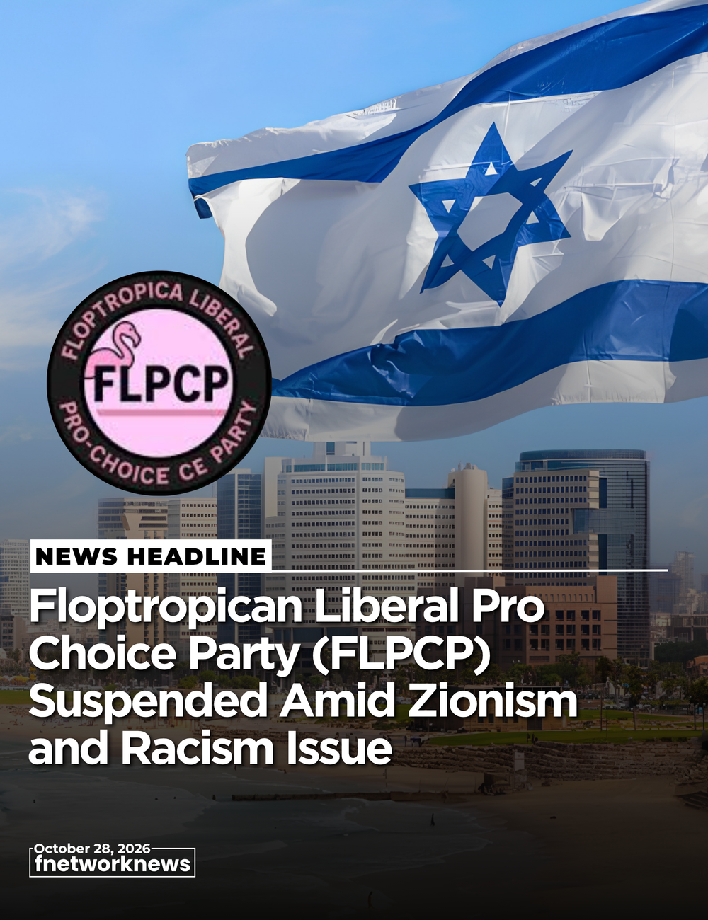 Floptropican Liberal Pro Choice Party (FLPCP) Suspended Amid Zionism and Racism Issue