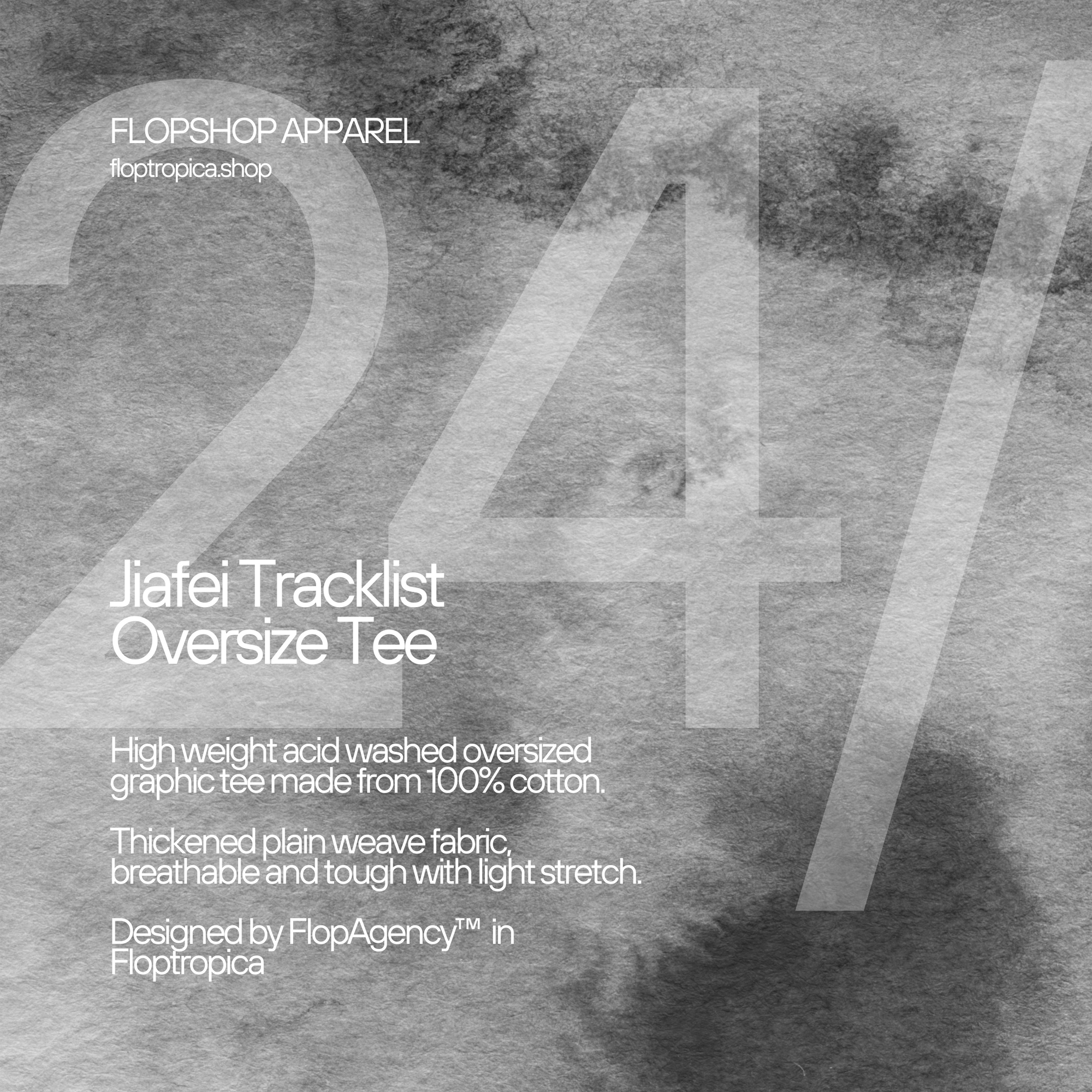 Jiafei Tracklist Oversize Tee