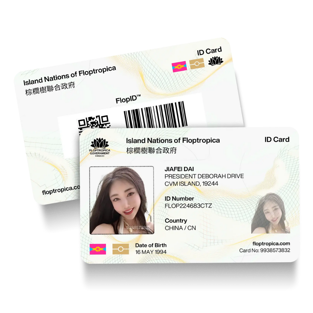 Official Floptropica ID Card – FLOPTROPICA