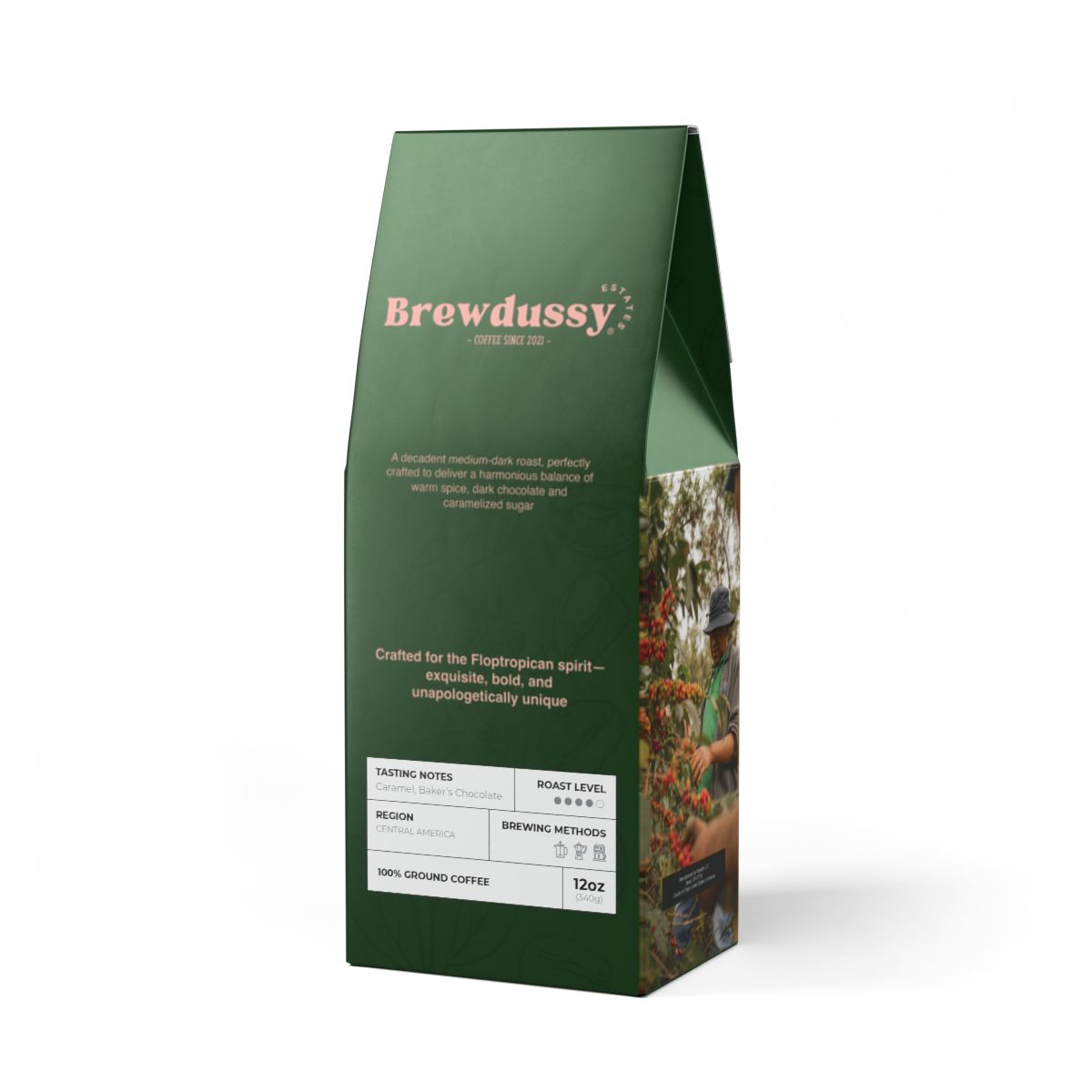 Brewdussy Estates Medium-Dark Roast 12oz